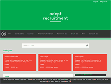 Tablet Screenshot of adept-recruitment.co.uk